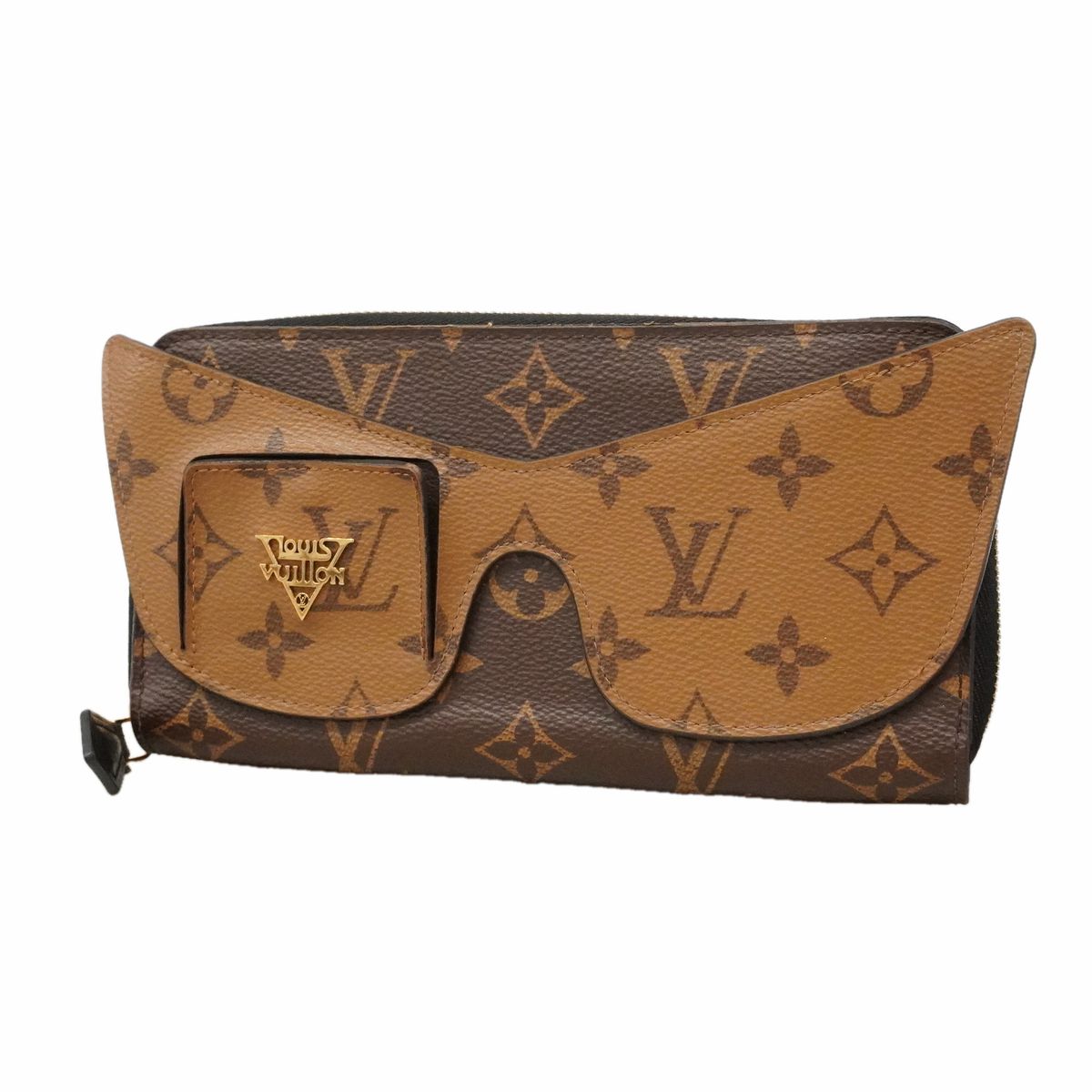 Louis Vuitton Wallet Monogram Reverse Zippy Shady Brown