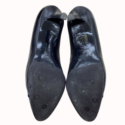 Chanel Pumps CC Logo Leather Black Heels — view 5