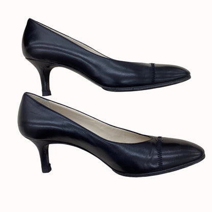 Chanel Pumps CC Logo Leather Black Heels — view 4