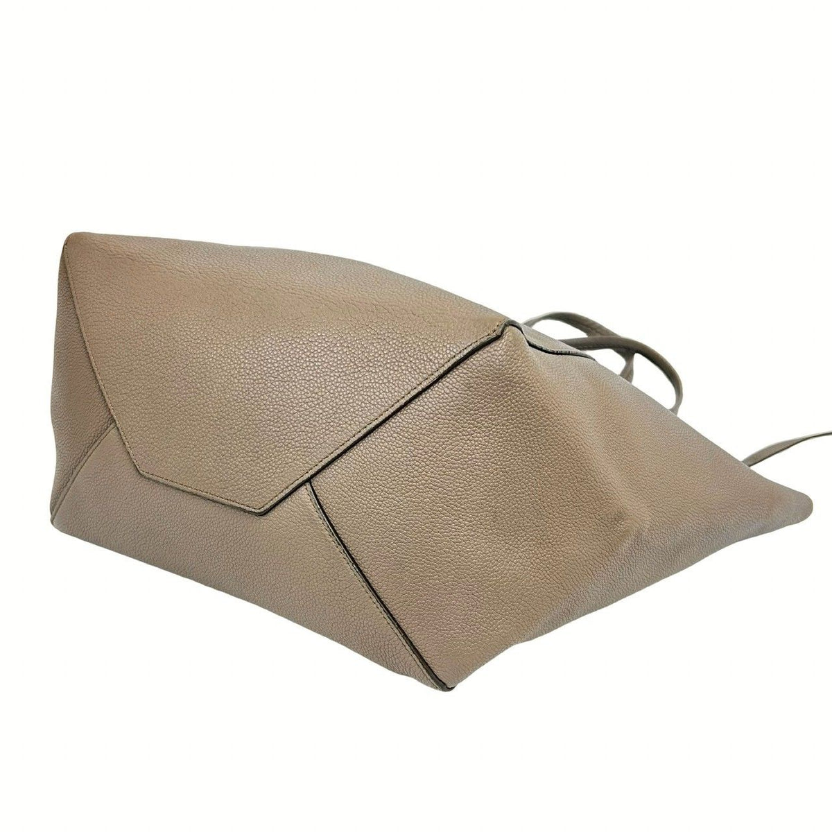 Celine Cabas Phantom Leather Tote Shoulder Bag Business Beige — view 8