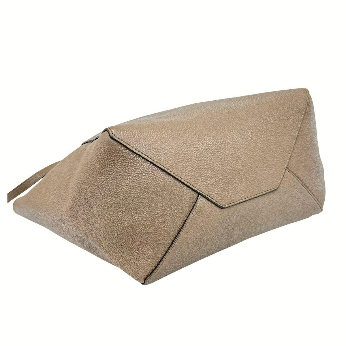 Celine Cabas Phantom Leather Tote Shoulder Bag Business Beige — view 7