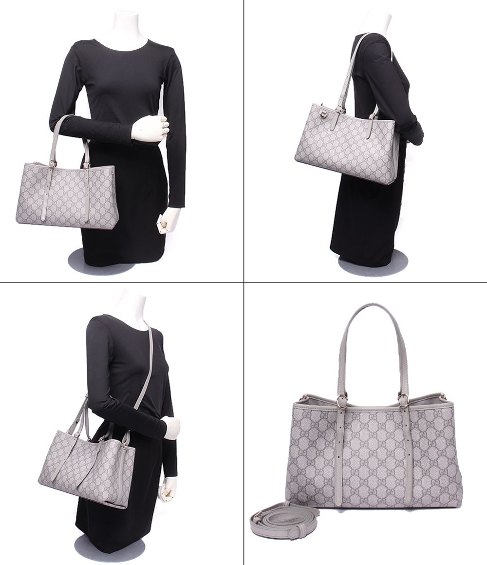 Gucci Small Tote 2-Way Shoulder Bag Crossbody GG Emblem — view 8