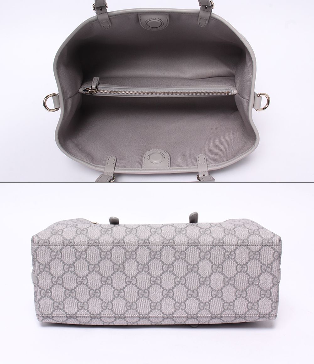 Gucci Small Tote 2-Way Shoulder Bag Crossbody GG Emblem — view 3