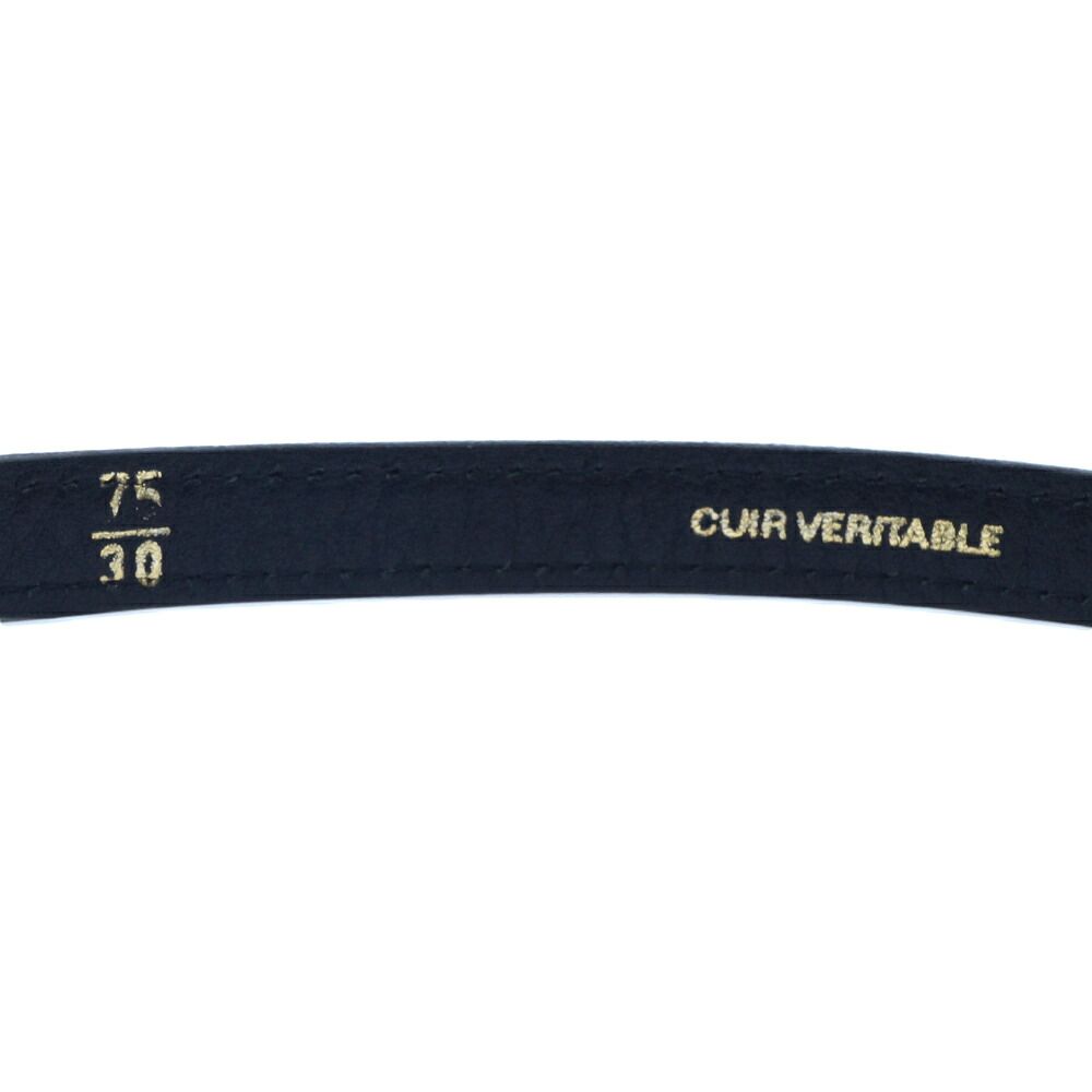 Chanel Belt Silver Leather 75 — view 8