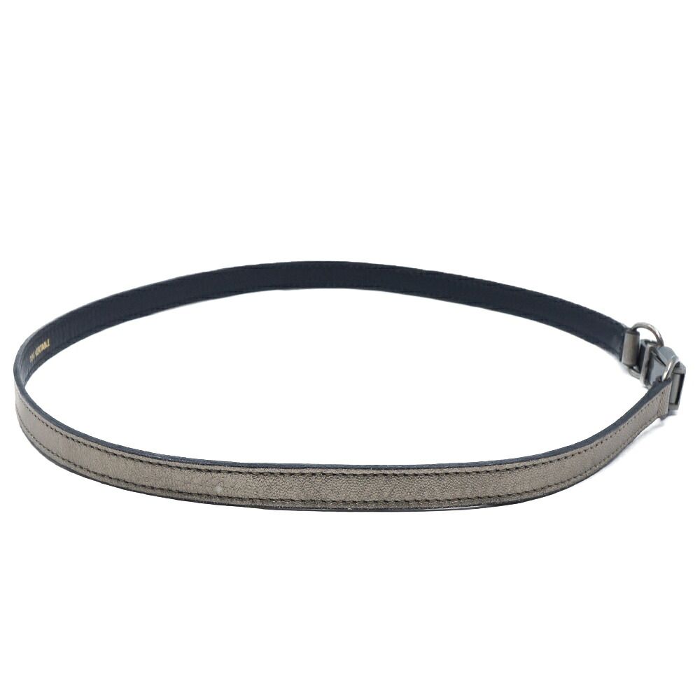 Chanel Belt Silver Leather 75 — view 4