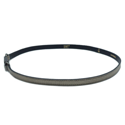 Chanel Belt Silver Leather 75 — view 2