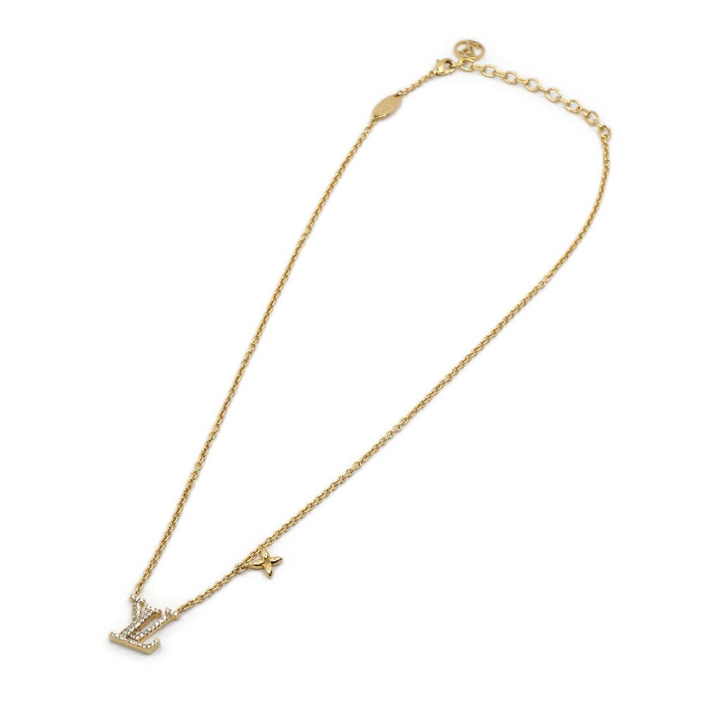 Louis Vuitton Necklace LV Iconic Gold Metal Rhinestone — view 2