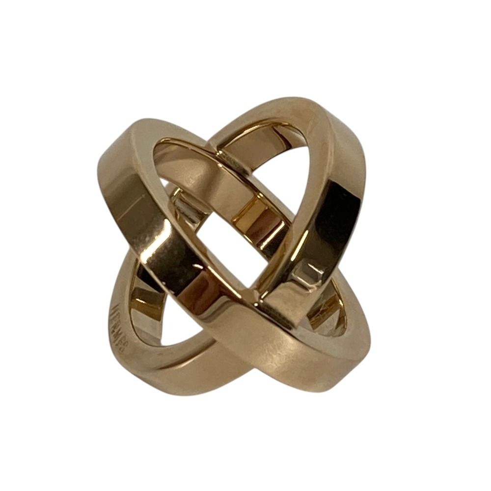 Hermes Scarf Ring Cosmos Metal Gold