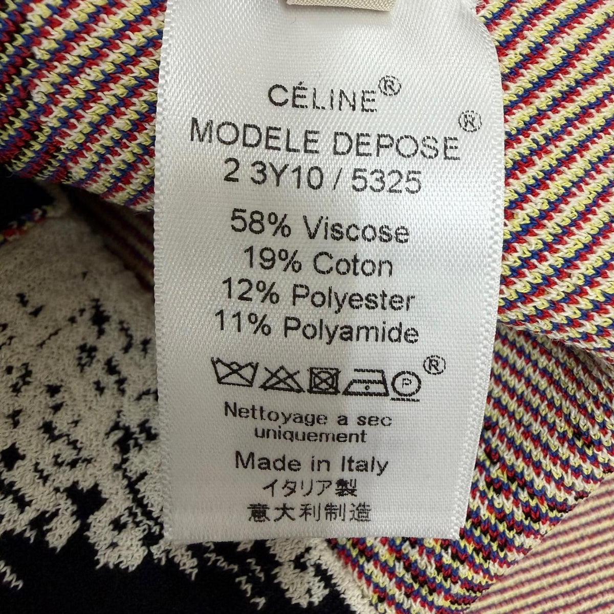 Celine 2 Cotton Phoebe Philo Era Sleeveless Dress Multicolor — view 7