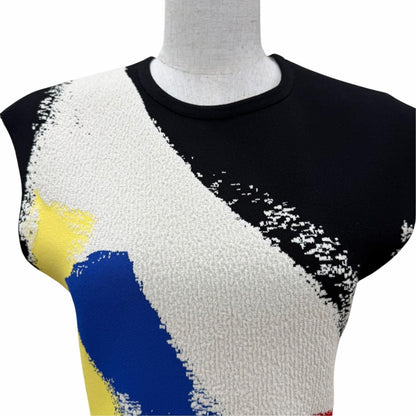 Celine 2 Cotton Phoebe Philo Era Sleeveless Dress Multicolor — view 2