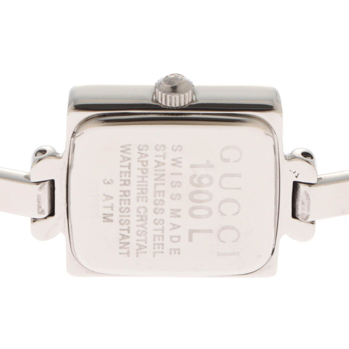 Gucci Bangle Watch Square SS Stainless Steel Black Dial Quartz — view 4