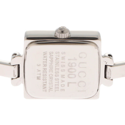 Gucci Bangle Watch Square SS Stainless Steel Black Dial Quartz — view 4