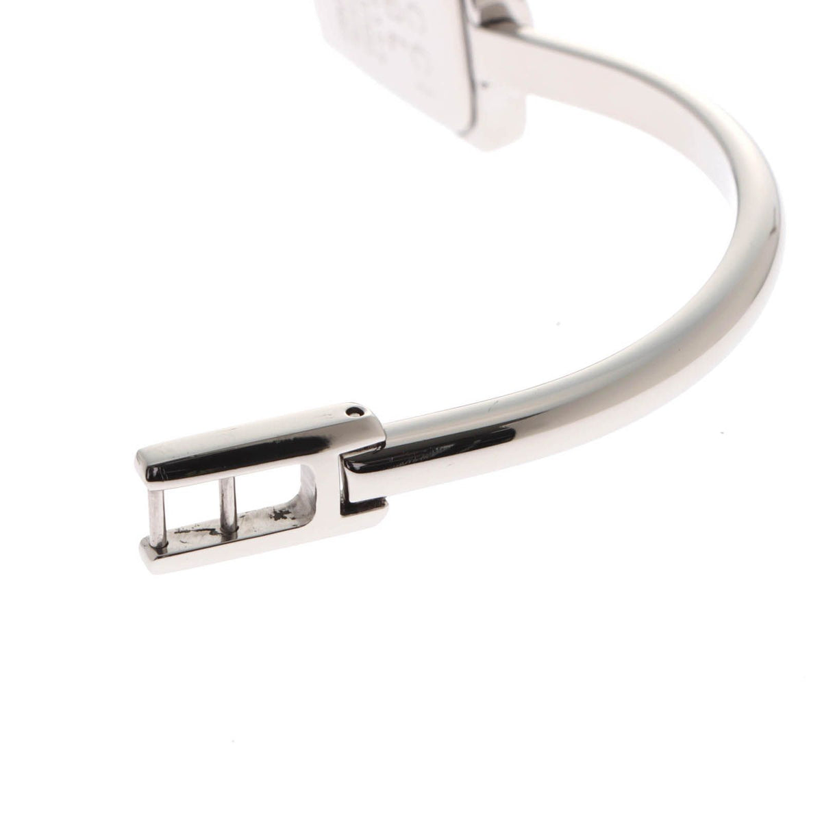Gucci Bangle Watch Square SS Stainless Steel Black Dial Quartz — view 7