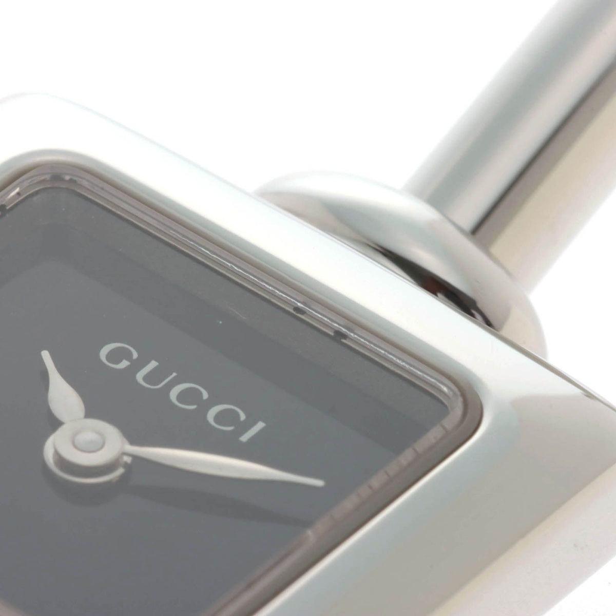 Gucci Bangle Watch Square SS Stainless Steel Black Dial Quartz — view 8