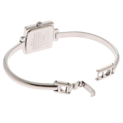 Gucci Bangle Watch Square SS Stainless Steel Black Dial Quartz — view 5