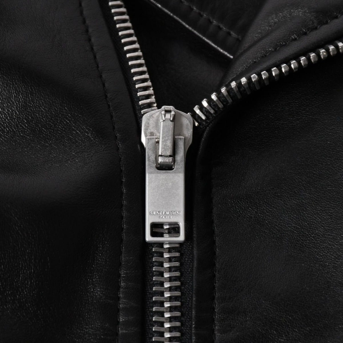 Saint Laurent Paris Hedi Slimane Era Classic Motorcycle Rider's Jacket — view 6