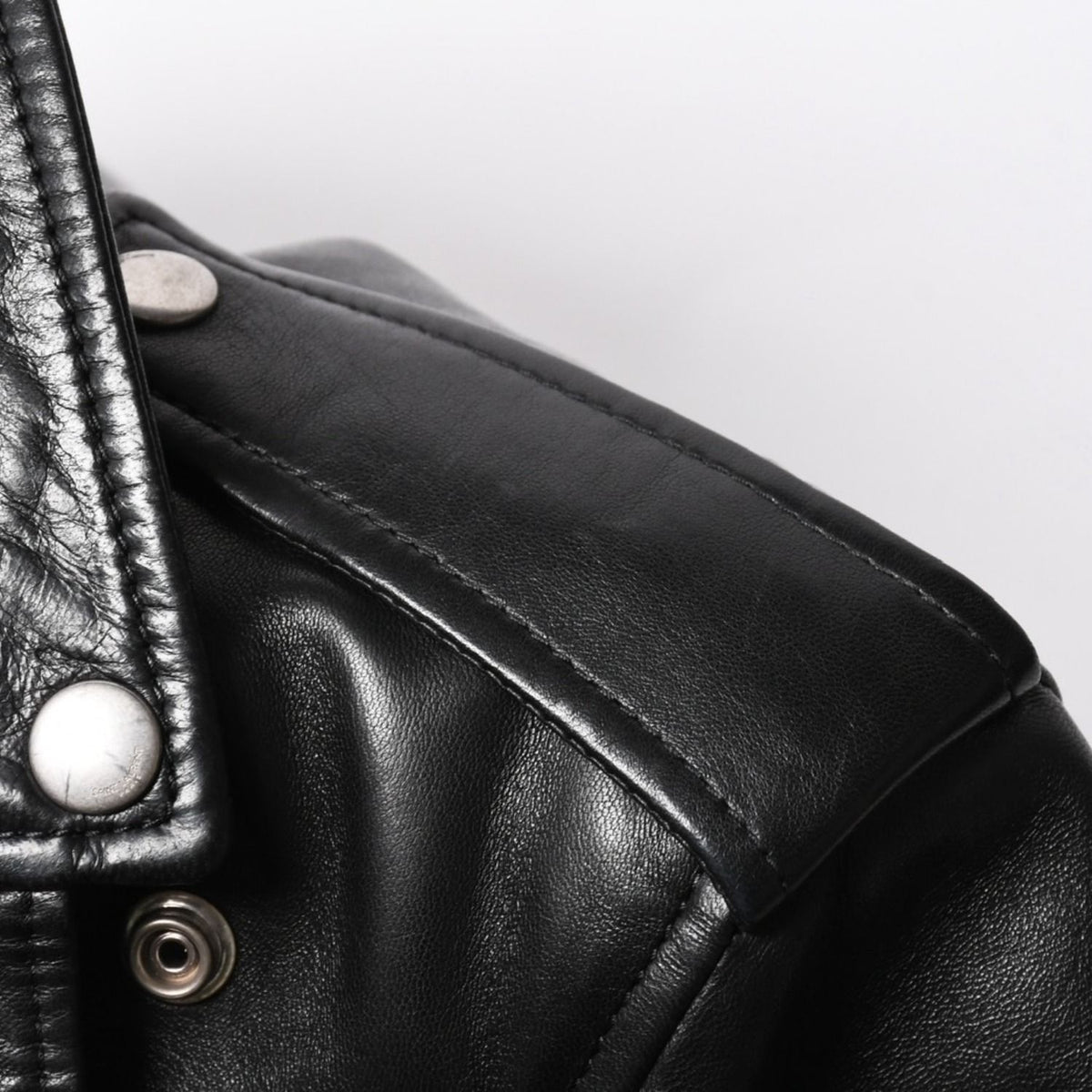 Saint Laurent Paris Hedi Slimane Era Classic Motorcycle Rider's Jacket — view 7