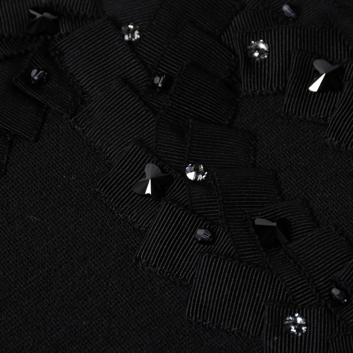 Chanel Tank Top Camellia CC Logo Wool Rhinestone Black — view 7