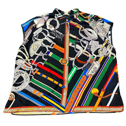 Hermes Top Silk Multicolor