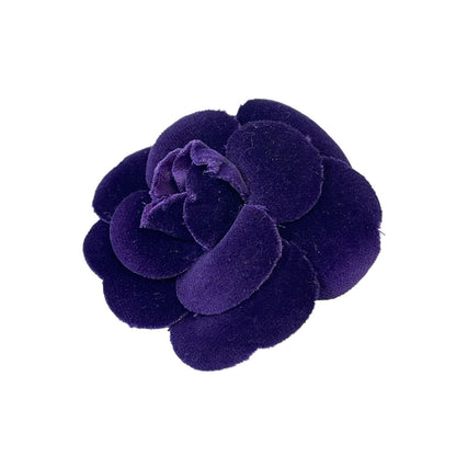 Chanel Corsage Purple Camellia Brooch