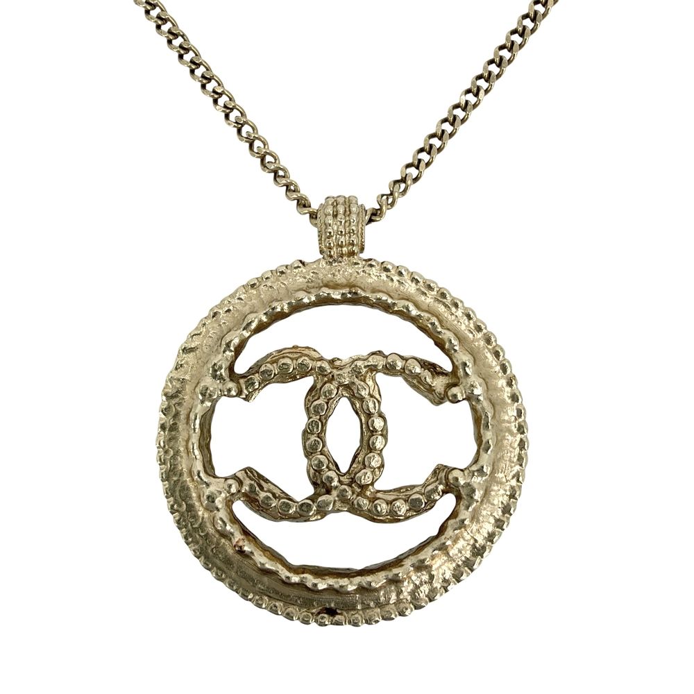 Chanel Necklace CC Logo Adjustable Rhinestone Faux Pearl — view 2