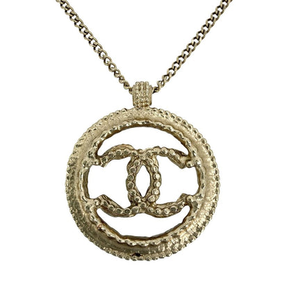 Chanel Necklace CC Logo Adjustable Rhinestone Faux Pearl — view 2