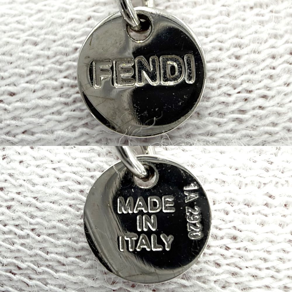 Fendi Necklace F is Fendi Adjustable Logo Rhinestone Silver — view 4