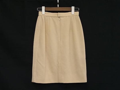 Chanel Wool Nylon Beige Skirt 36 — view 2