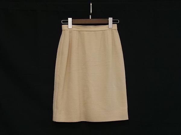 Chanel Wool Nylon Beige Skirt 36