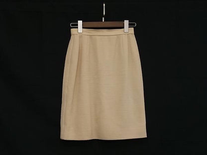 Chanel Wool Nylon Beige Skirt 36