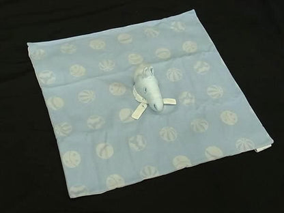 Hermes Cashmere 100% Horse Pony Mini Blanket Throw Blue