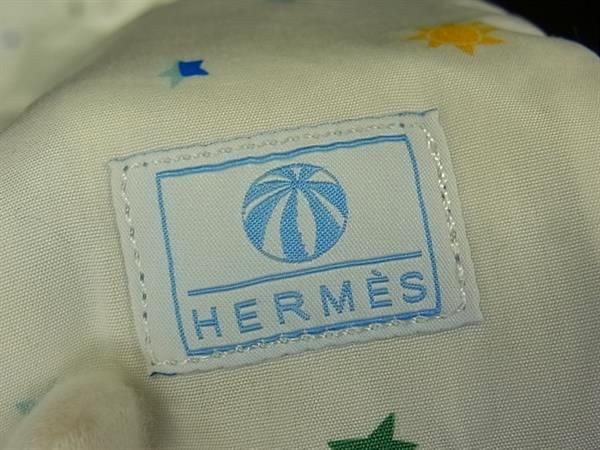 Hermes Cashmere 100% Horse Pony Mini Blanket Throw Blue — view 3