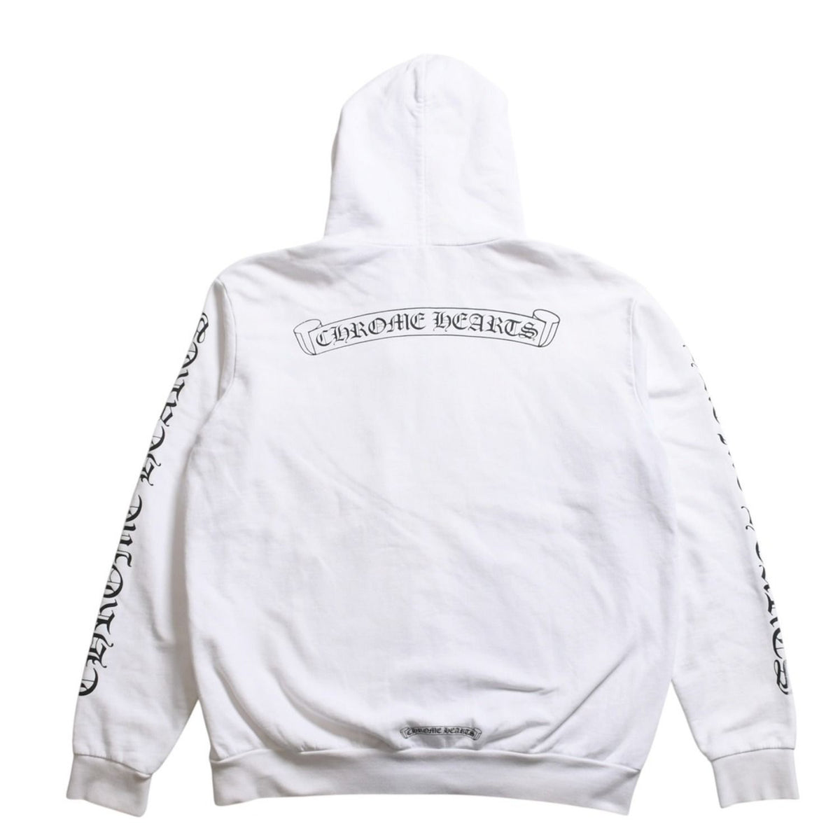 Chrome Hearts Zip Up Hoodie Dagger Zip Scroll Label White L — view 2