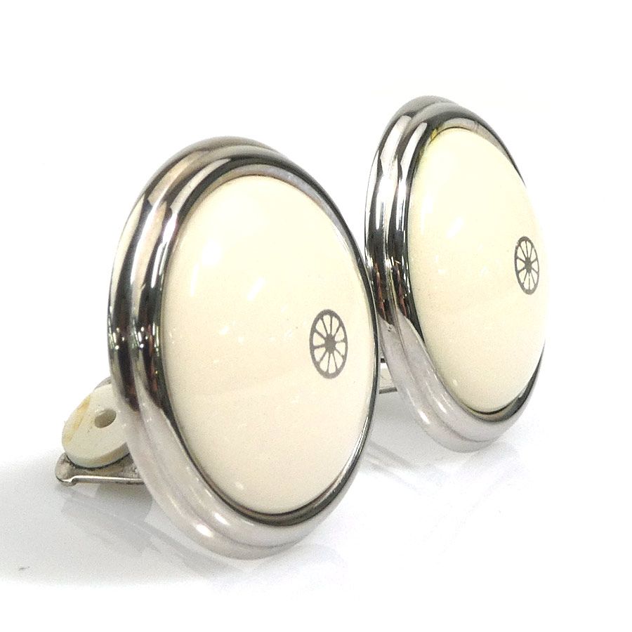 Hermes Earrings Cloisonne Silver — view 2