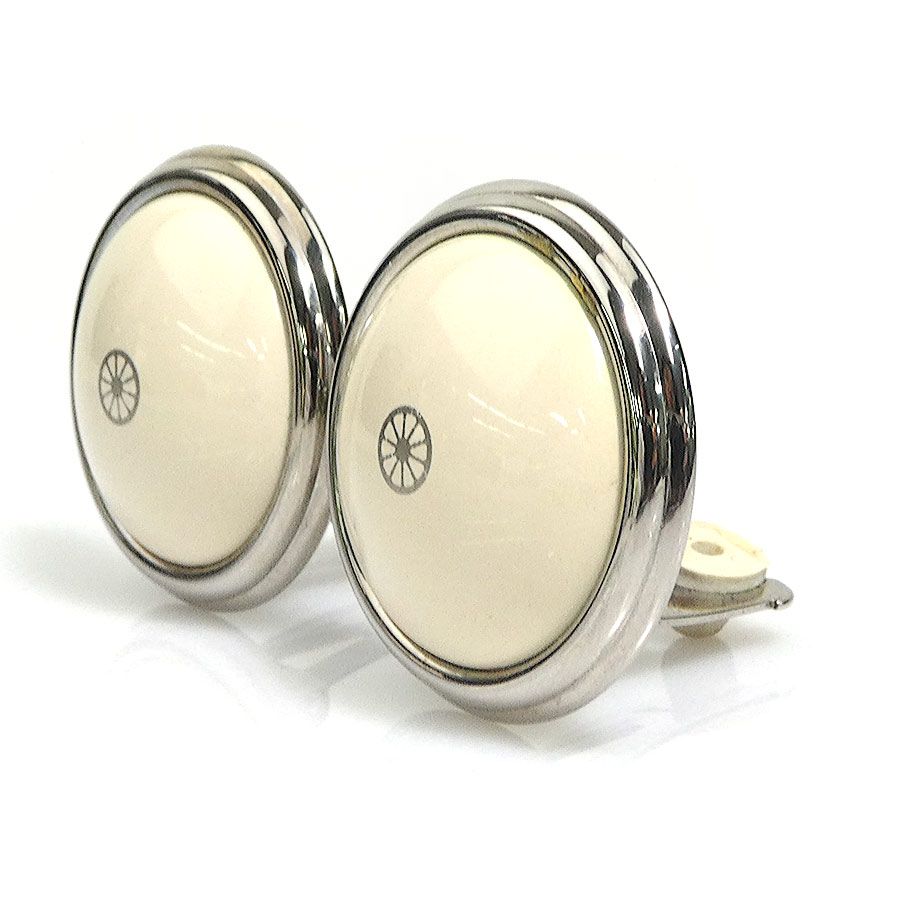 Hermes Earrings Cloisonne Silver — view 3