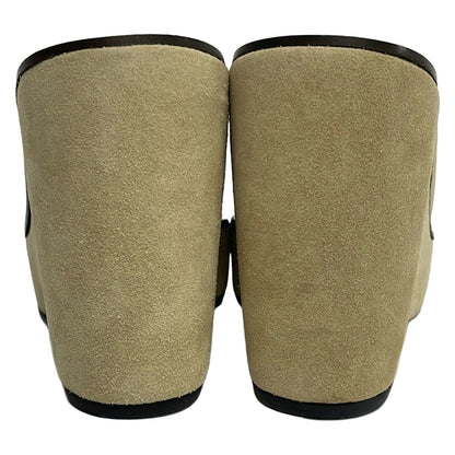 Miu Miu Mules Beige Wedge Sole Leather — view 3