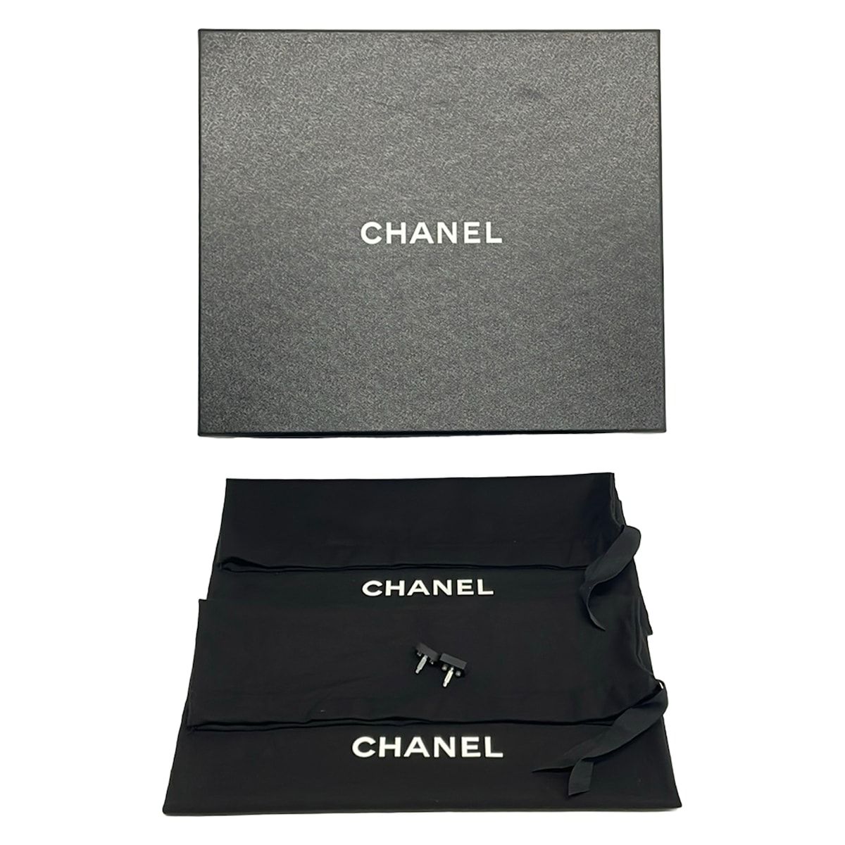 Chanel Short Boots Black Wedge Sole Lambskin — view 8