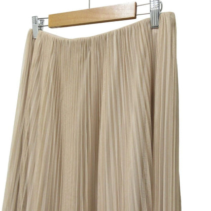Max Mara Weekend Baby Tulle Pleated Long Skirt Beige Spring Summer Fall Winter S — view 4