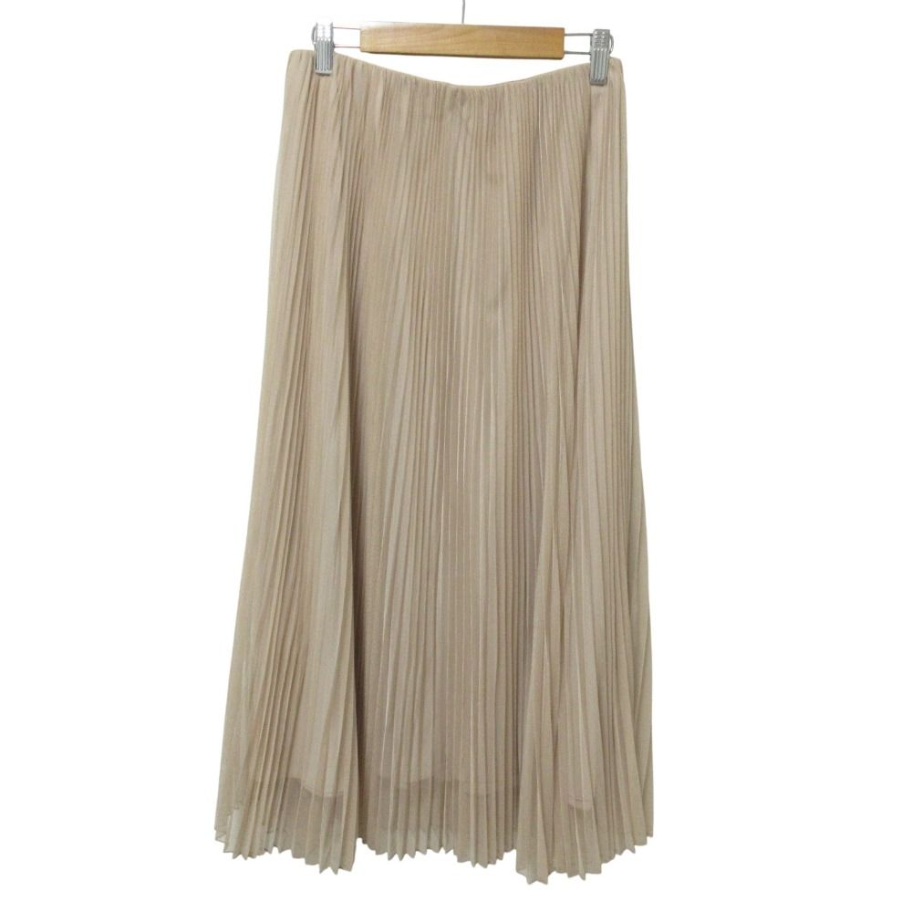 Max Mara Weekend Baby Tulle Pleated Long Skirt Beige Spring Summer Fall Winter S — view 2