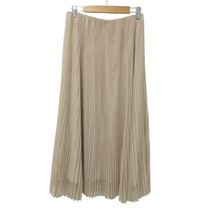Max Mara Weekend Baby Tulle Pleated Long Skirt Beige Spring Summer Fall Winter S — view 2