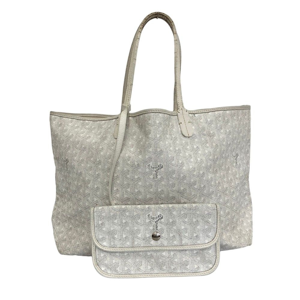 Goyard Saint Louis PM Tote Bag White