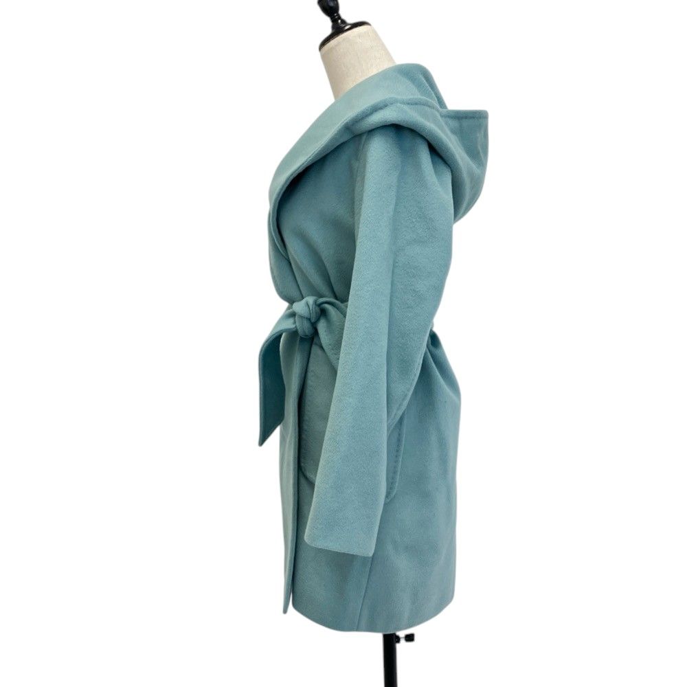 Max Mara Rialto Icon Coat Belted Light Blue Fall Winter 36 — view 3