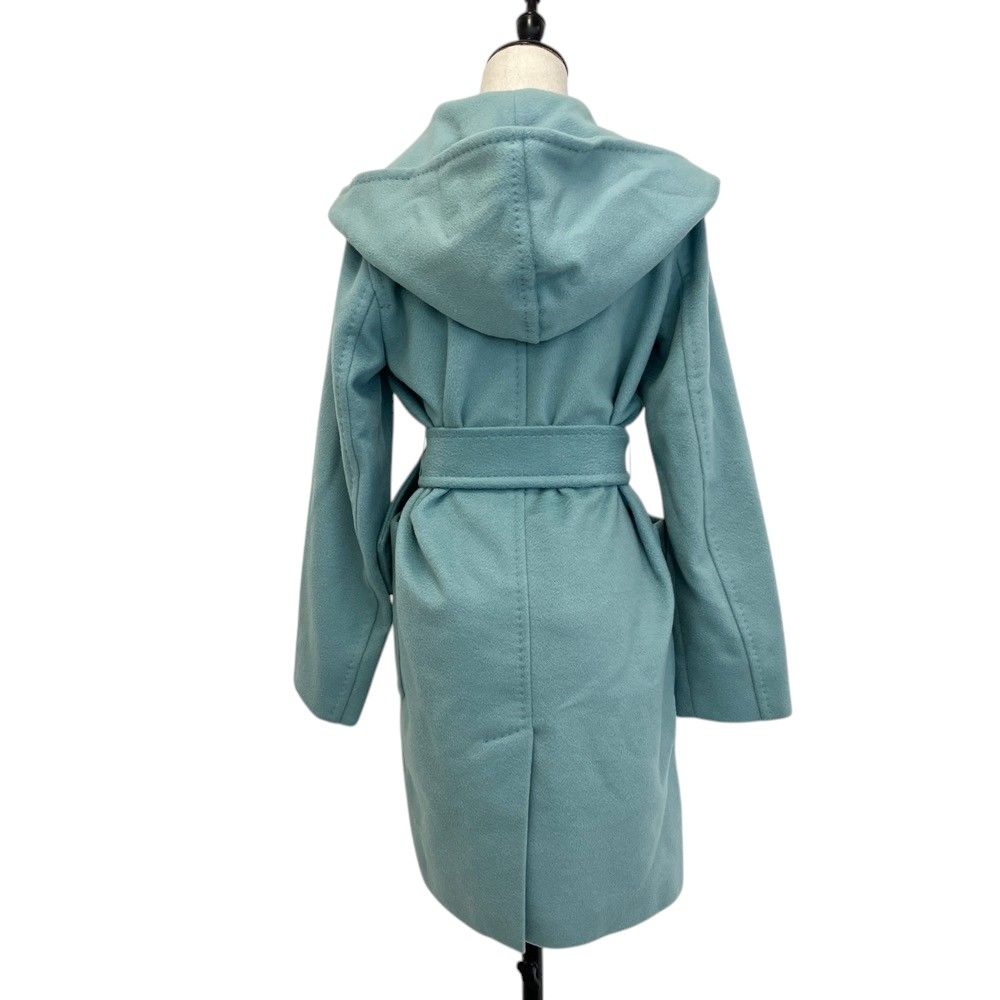 Max Mara Rialto Icon Coat Belted Light Blue Fall Winter 36 — view 2