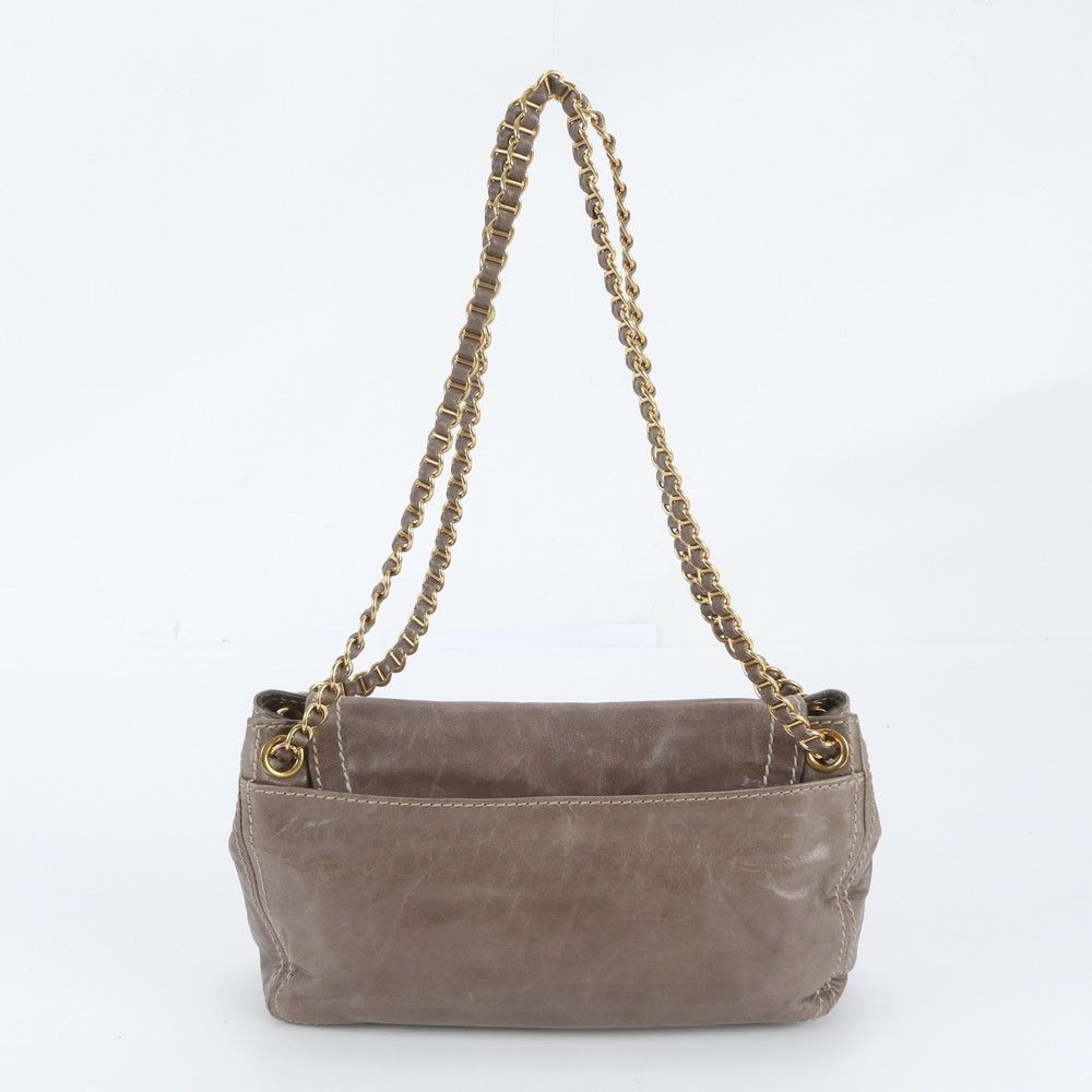 Prada White Tag Leather 2-Way Chain Shoulder Bag — view 3