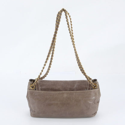 Prada White Tag Leather 2-Way Chain Shoulder Bag — view 3