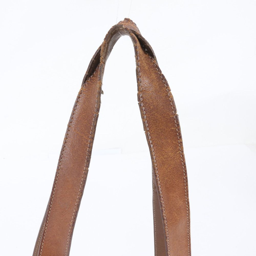 Celine Vintage Macadam Leather Tote Bag Shoulder — view 2