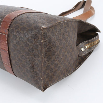 Celine Vintage Macadam Leather Tote Bag Shoulder — view 4