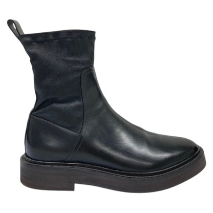 Brunello Cucinelli Leather Short Boots Black Autumn Winter — view 4