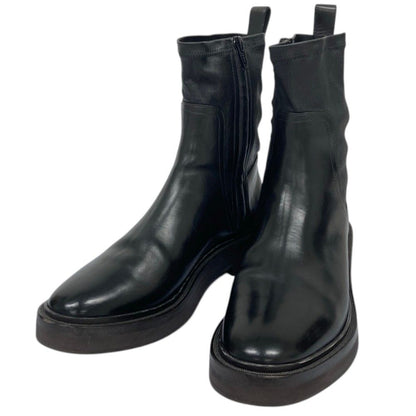 Brunello Cucinelli Leather Short Boots Black Autumn Winter