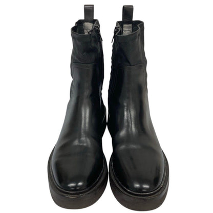 Brunello Cucinelli Leather Short Boots Black Autumn Winter — view 2